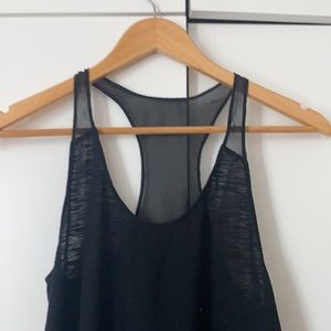Black tshirt with silk above